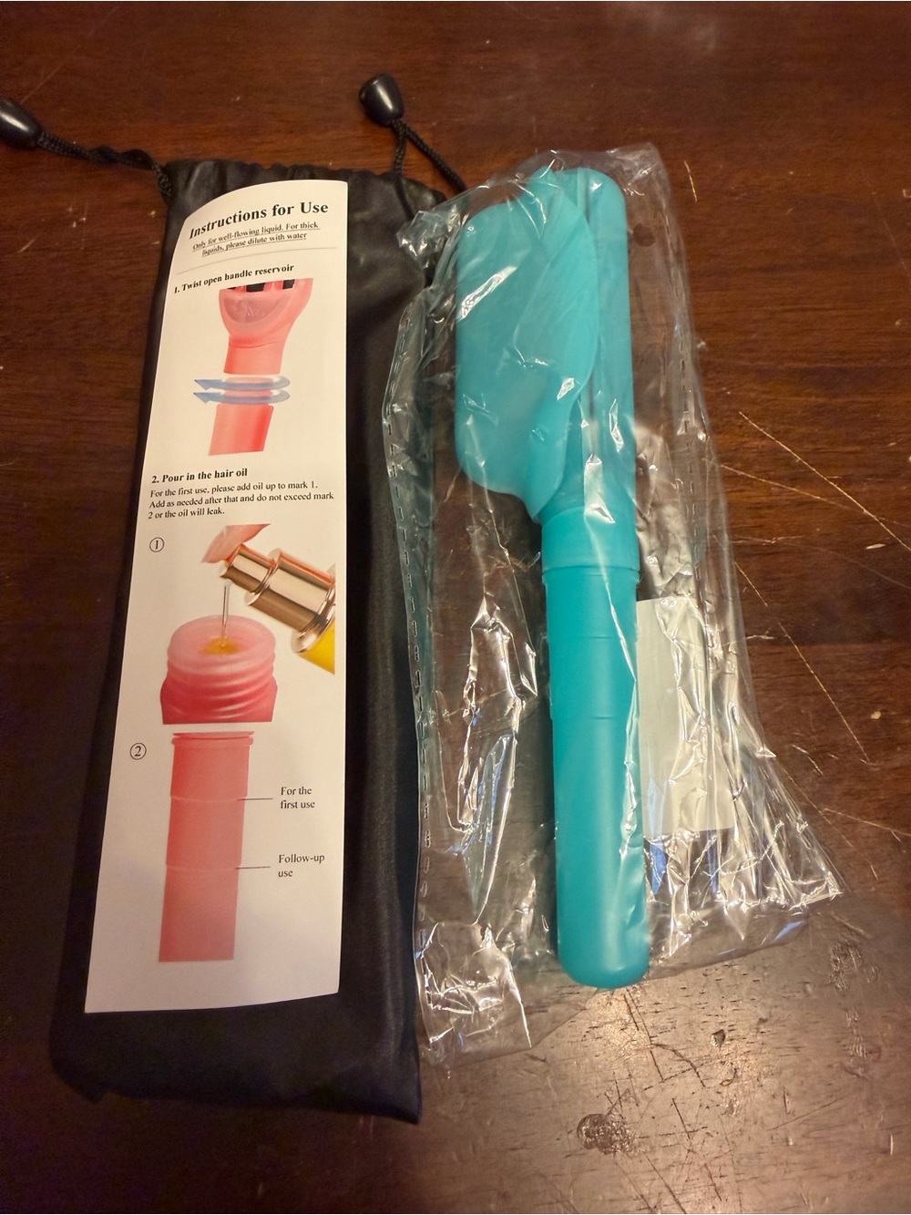 Portable Blue Travel hair Oil Dispenser - Home Supplies